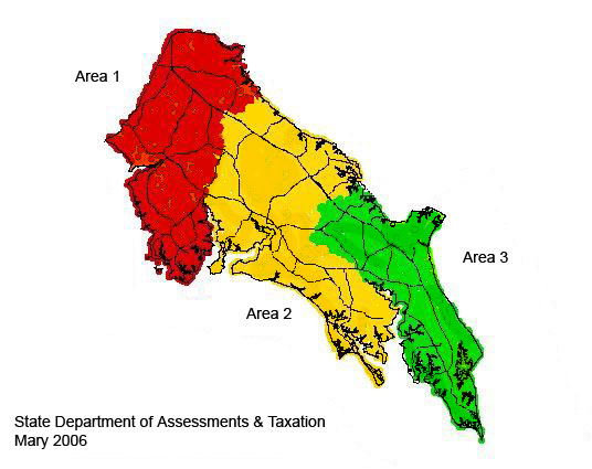 st. mary's county area map